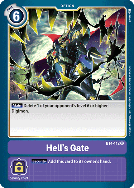 Hell's Gate [BT4-112] [Great Legend] (ONLINE ORDER ONLY)