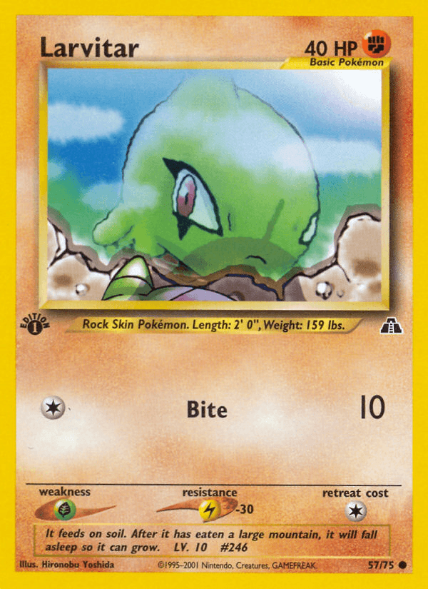 Larvitar (57/75) [Neo Discovery 1st Edition] (Online Only)