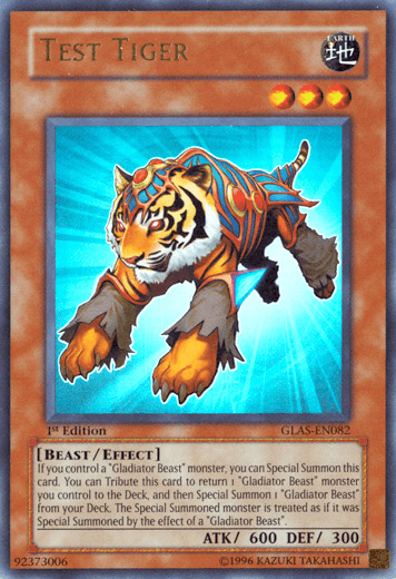 Test Tiger [GLAS-EN082] Ultra Rare (ONLINE ORDER ONLY)