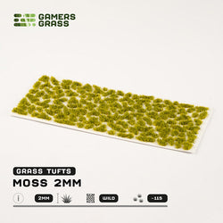 Gamers Grass Tufts: Moss 2mm- Wild (ONLINE ORDER ONLY)