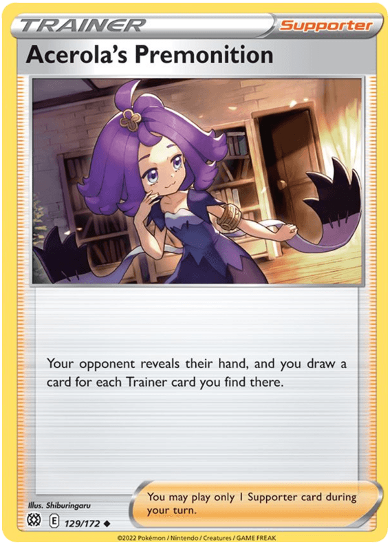 Acerola's Premonition (129/172) [Sword & Shield: Brilliant Stars] (Online Only)
