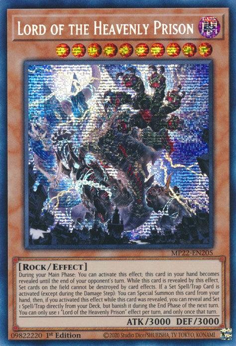 Lord of the Heavenly Prison [MP22-EN205] Prismatic Secret Rare (ONLINE ORDER ONLY)