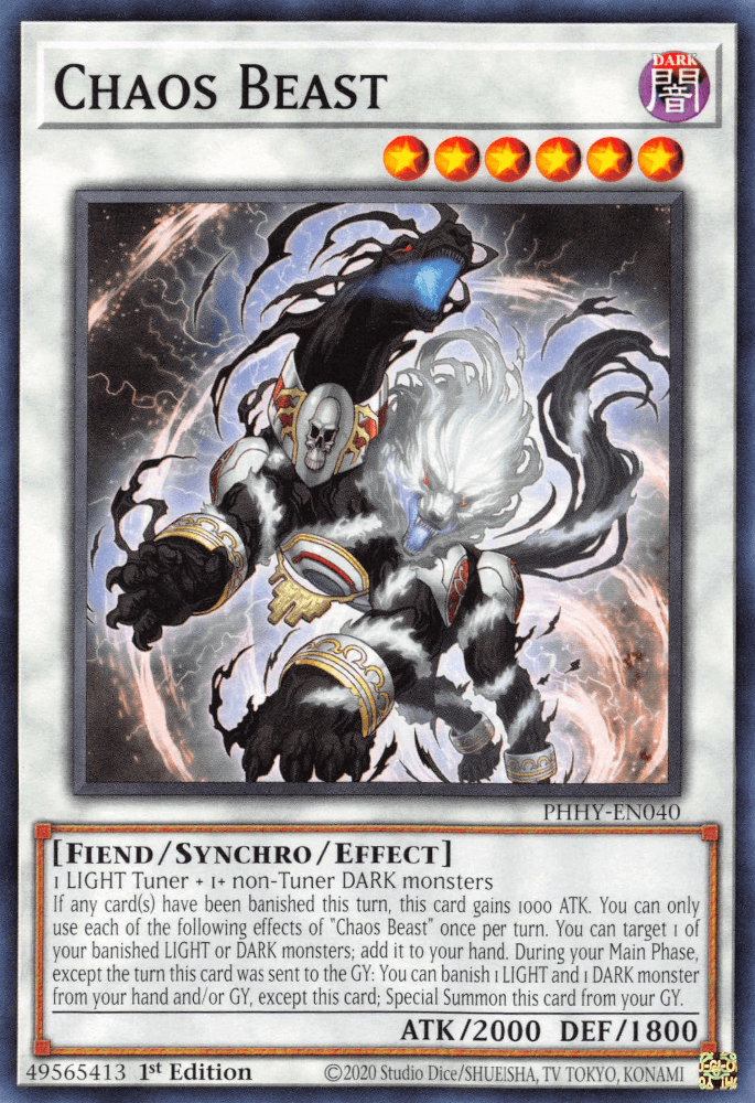 Chaos Beast [PHHY-EN040] Common (ONLINE ORDER ONLY)