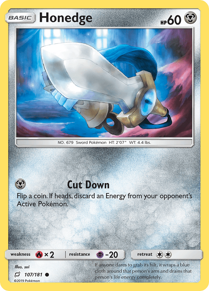 Honedge (107/181) [Sun & Moon: Team Up] (Online Only)