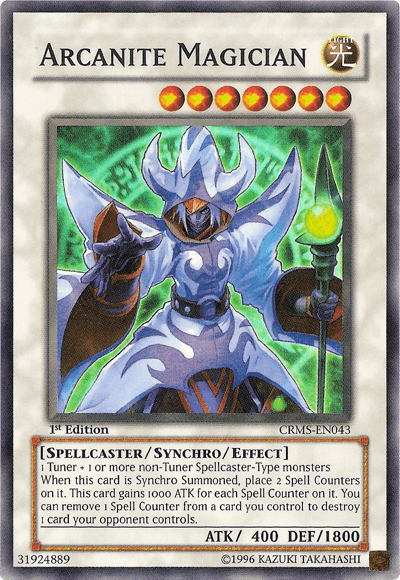 Arcanite Magician [CRMS-EN043] Super Rare (ONLINE ORDER ONLY)