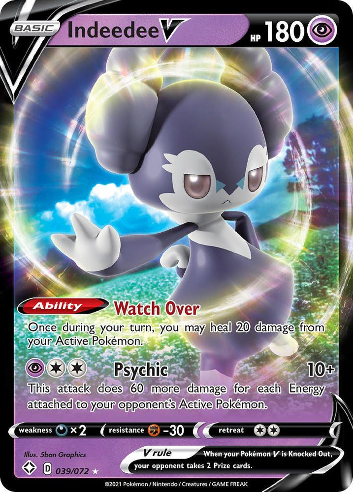 Indeedee V (039/072) [Sword & Shield: Shining Fates] (Online Only)