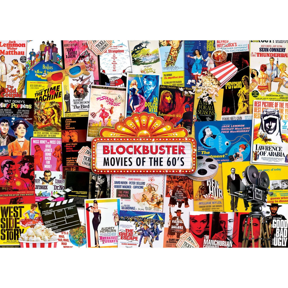 Flashbacks - Movie Posters 1000 Piece Jigsaw Puzzle (ONLINE ORDER ONLY)