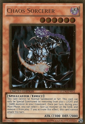Chaos Sorcerer [GLD4-EN012] Gold Rare (ONLINE ORDER ONLY)