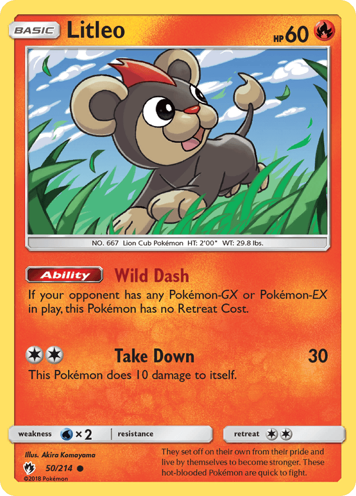 Litleo (50/214) [Sun & Moon: Lost Thunder] (Online Only)