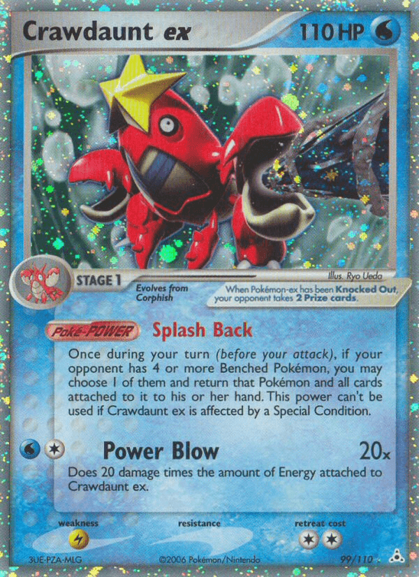Crawdaunt ex (99/110) [EX: Holon Phantoms] (Online Only)