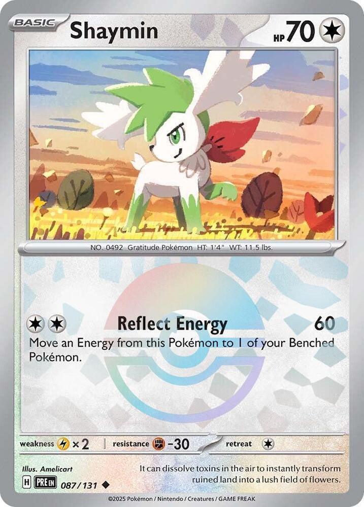Shaymin (087/131) (Poke Ball Pattern) [Scarlet & Violet: Prismatic Evolutions] (Online Only)