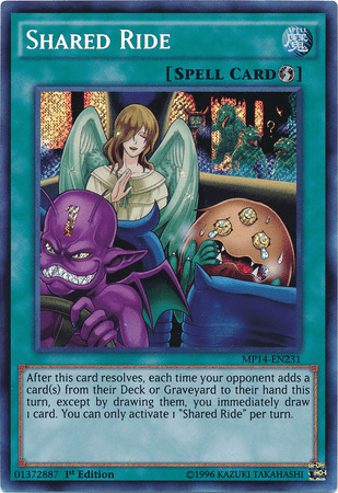 Shared Ride [MP14-EN231] Secret Rare (ONLINE ORDER ONLY)