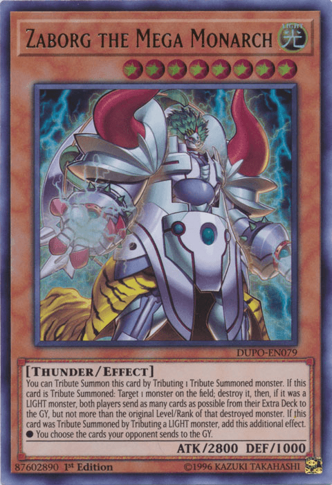 Zaborg the Mega Monarch [DUPO-EN079] Ultra Rare (ONLINE ORDER ONLY)