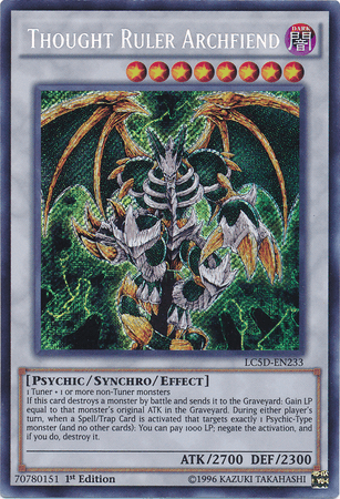 Thought Ruler Archfiend [LC5D-EN233] Secret Rare (ONLINE ORDER ONLY)