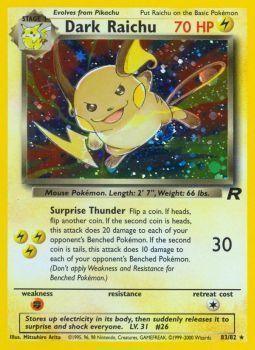 Dark Raichu (83/82) [Team Rocket Unlimited] (Online Only)