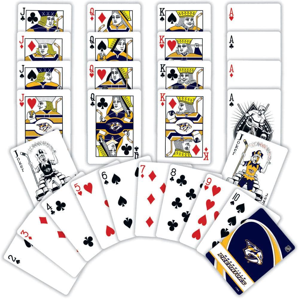 Nashville Predators Playing Cards - 54 Card Deck (ONLINE ORDER ONLY)