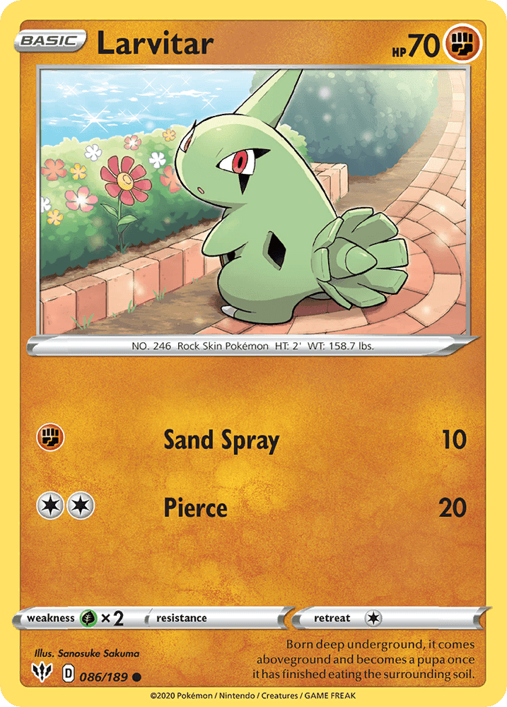 Larvitar (086/189) [Sword & Shield: Darkness Ablaze] (Online Only)