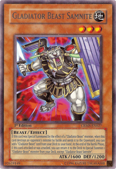Gladiator Beast Samnite [CRMS-EN027] Rare (ONLINE ORDER ONLY)