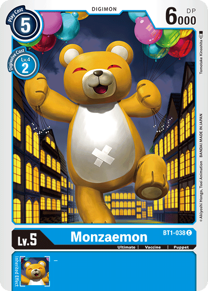 Monzaemon [BT1-038] [Release Special Booster Ver.1.0] (ONLINE ORDER ONLY)