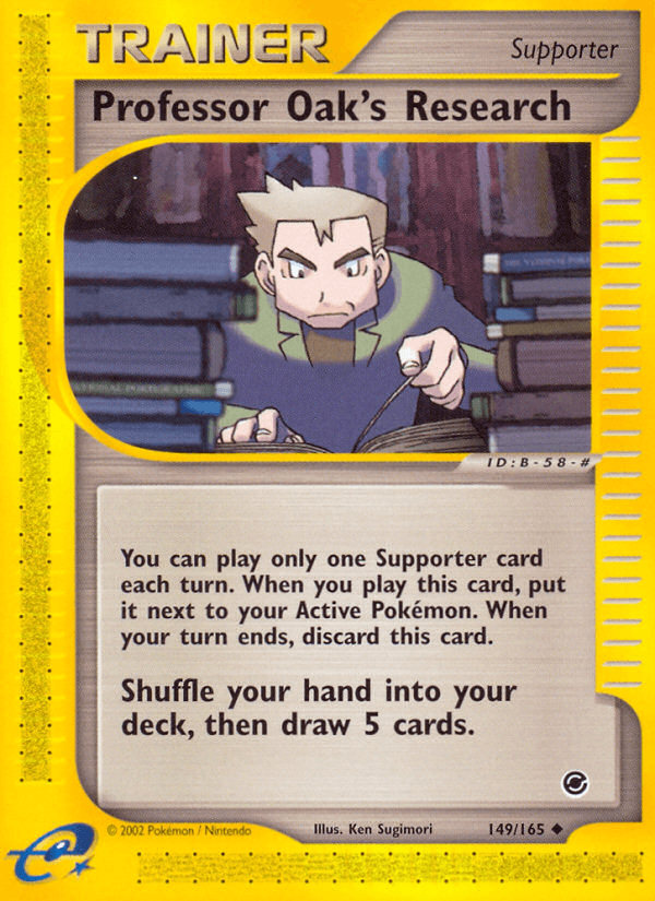 Professor Oak's Research (149/165) [Expedition: Base Set] (Online Only)