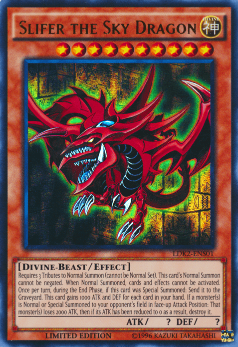 Slifer the Sky Dragon [LDK2-ENS01] Ultra Rare (ONLINE ORDER ONLY)