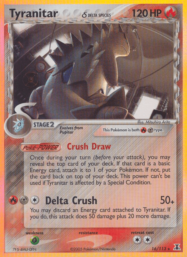 Tyranitar (16/113) (Delta Species) [EX: Delta Species] (Online Only)