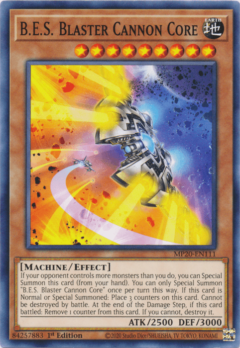 B.E.S. Blaster Cannon Core [MP20-EN111] Common (ONLINE ORDER ONLY)