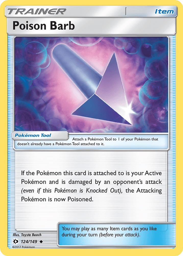 Poison Barb (124/149) [Sun & Moon: Base Set] (Online Only)