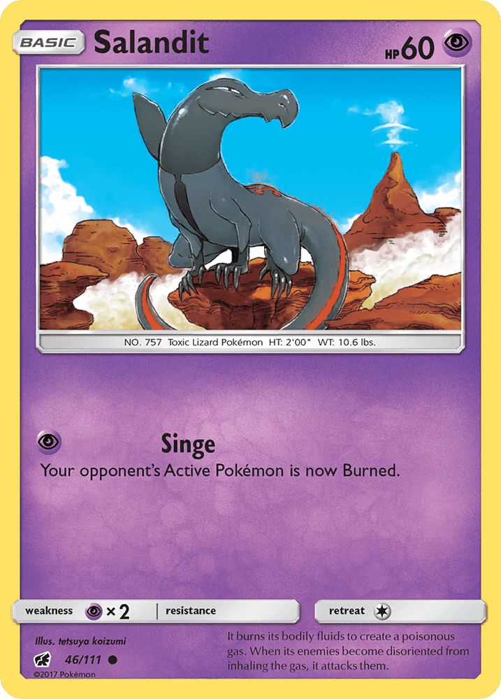Salandit (46/111) [Sun & Moon: Crimson Invasion] (Online Only)