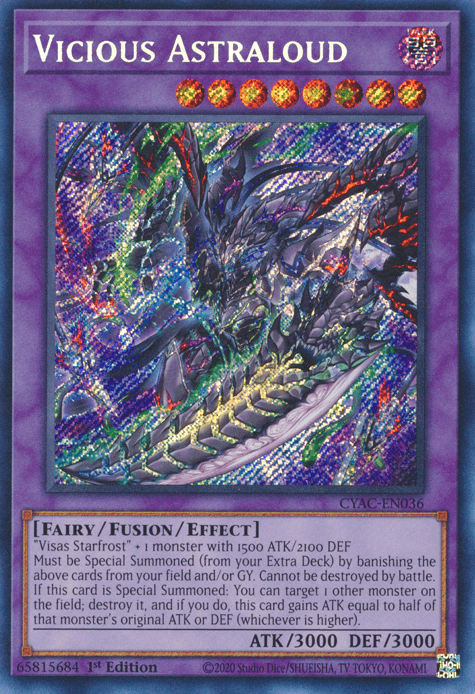Vicious Astraloud [CYAC-EN036] Secret Rare (ONLINE ORDER ONLY)