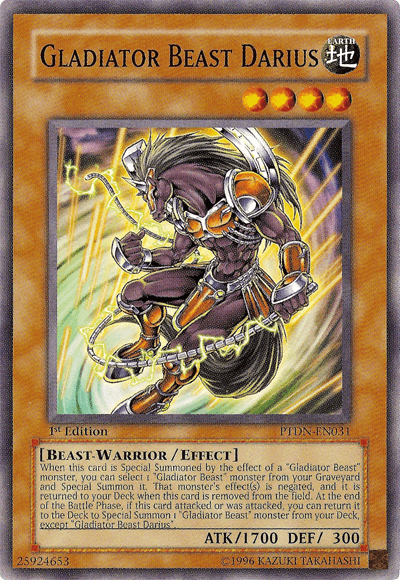 Gladiator Beast Darius [PTDN-EN031] Common (ONLINE ORDER ONLY)
