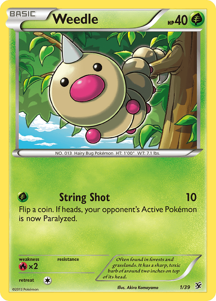 Weedle (1/39) [XY: Kalos Starter Set] (Online Only)