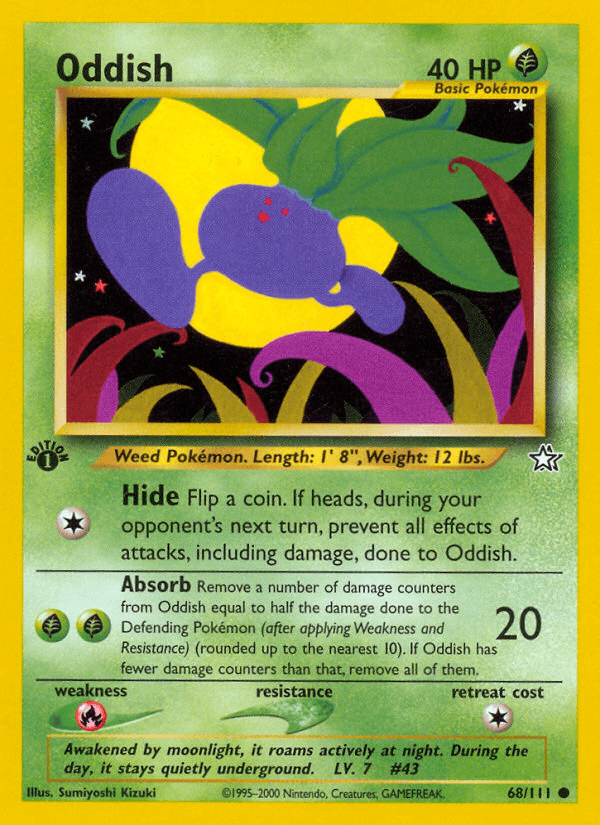 Oddish (68/111) [Neo Genesis 1st Edition] (Online Only)