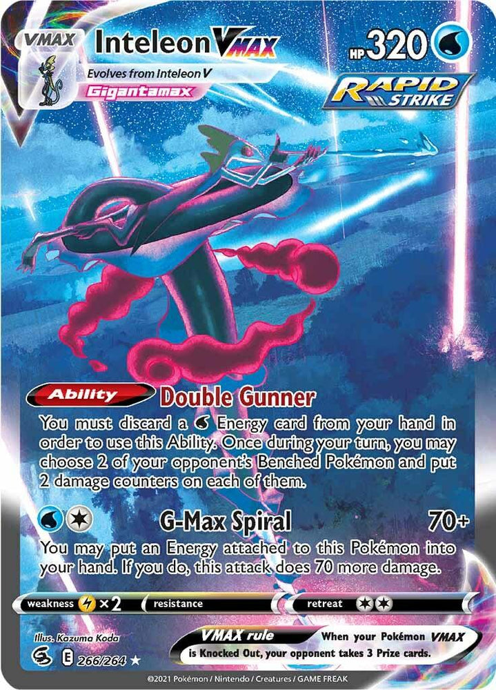 Inteleon VMAX (266/264) [Sword & Shield: Fusion Strike] (Online Only)