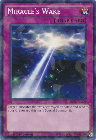 Miracle's Wake [BP03-EN220] Shatterfoil Rare (ONLINE ORDER ONLY)