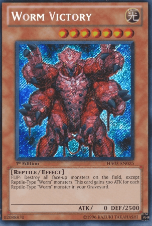 Worm Victory [HA03-EN025] Secret Rare (ONLINE ORDER ONLY)