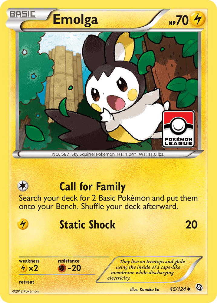Emolga (45/124) [Black & White: Dragons Exalted] (Online Only)