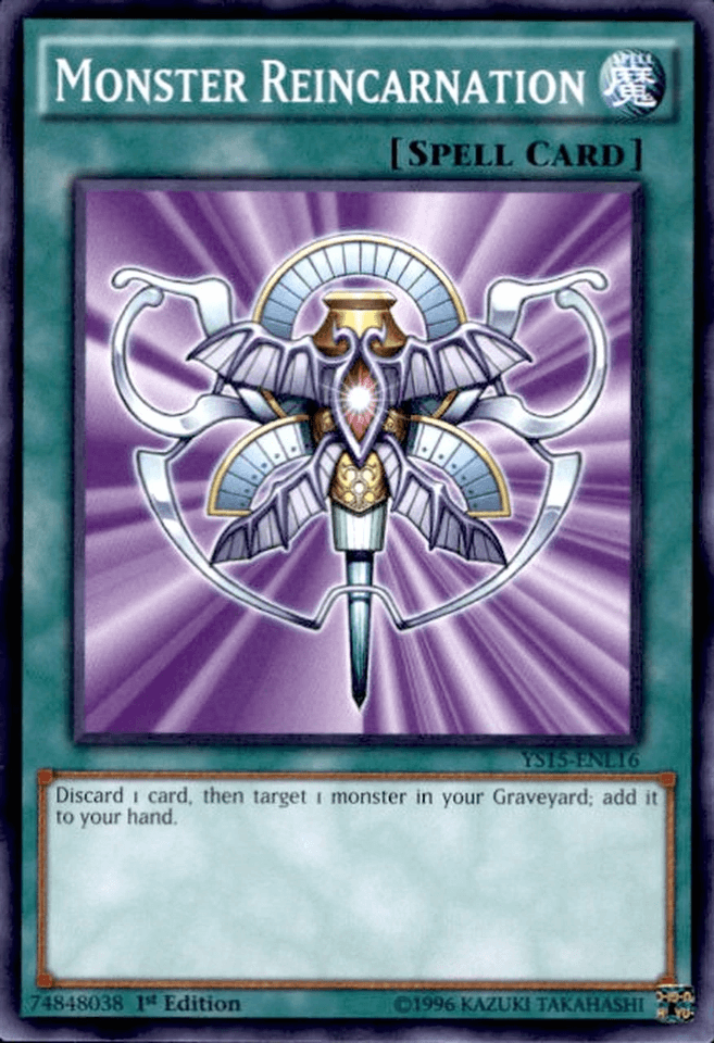 Monster Reincarnation [YS15-ENL16] Common (ONLINE ORDER ONLY)