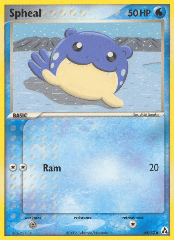 Spheal (65/92) [EX: Legend Maker] (Online Only)