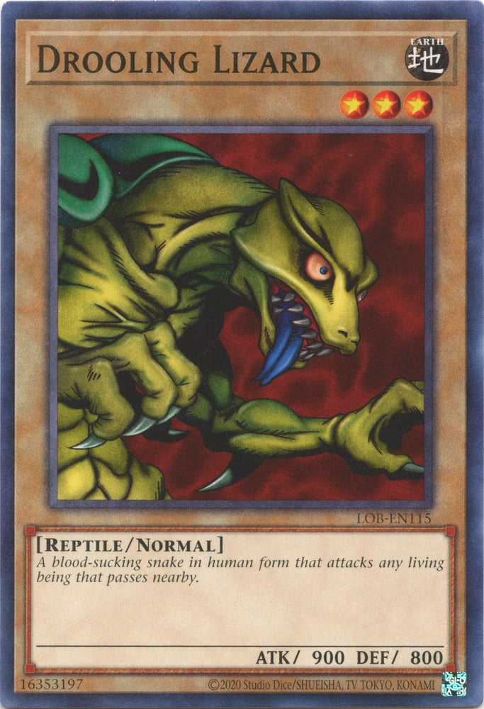 Drooling Lizard (25th Anniversary) [LOB-EN115] Common (ONLINE ORDER ONLY)