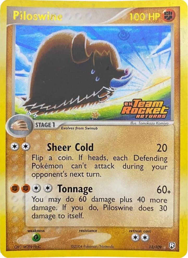 Piloswine (13/109) (Stamped) [EX: Team Rocket Returns] (Online Only)