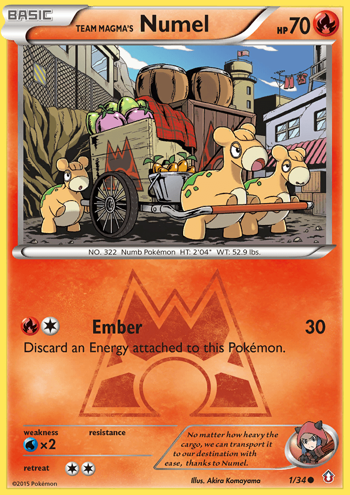 Team Magma's Numel (1/34) [XY: Double Crisis] (Online Only)