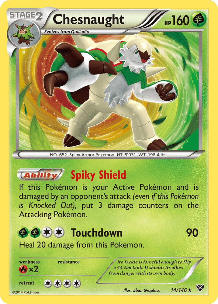 Chesnaught (14/146) [XY: Base Set] (Online Only)