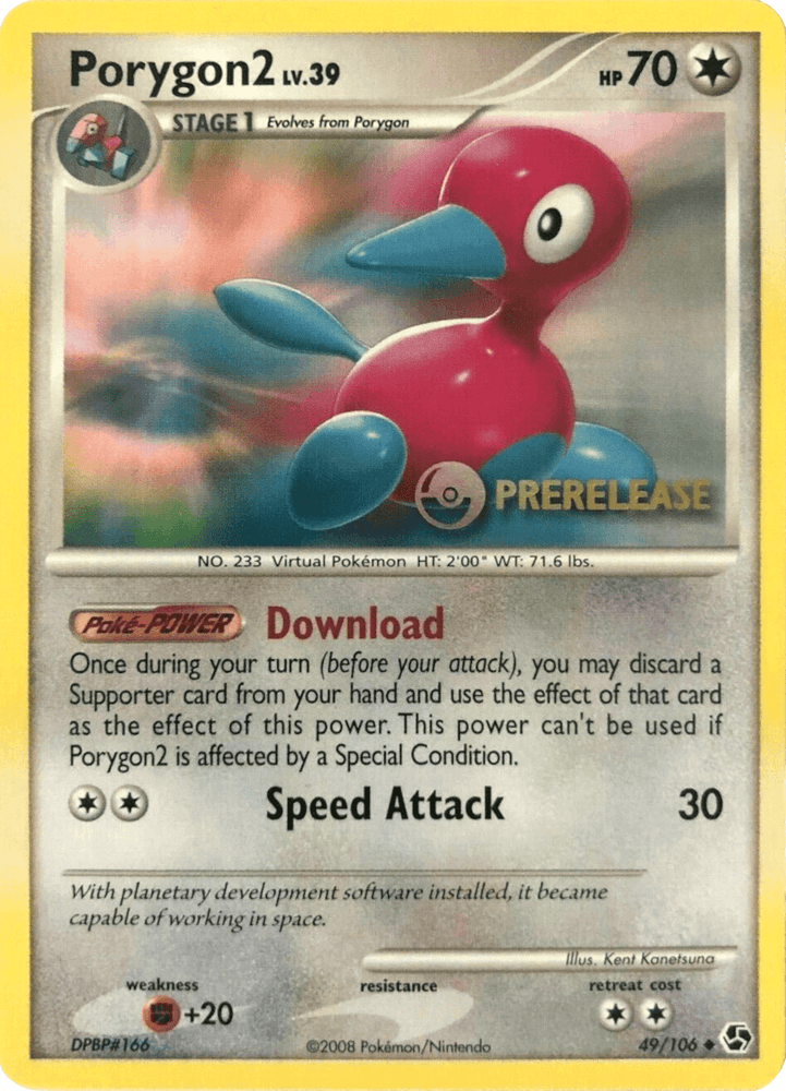 Porygon2 (49/106) (Prerelease Promo) [Diamond & Pearl: Black Star Promos] (Online Only)