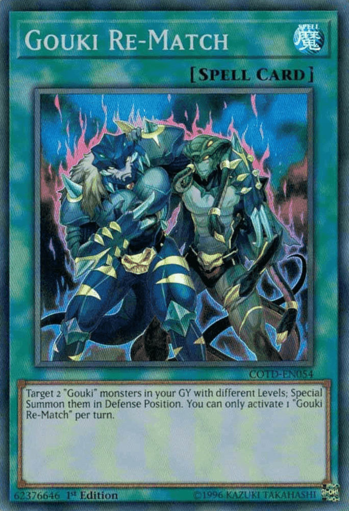 Gouki Re-Match [COTD-EN054] Super Rare (ONLINE ORDER ONLY)
