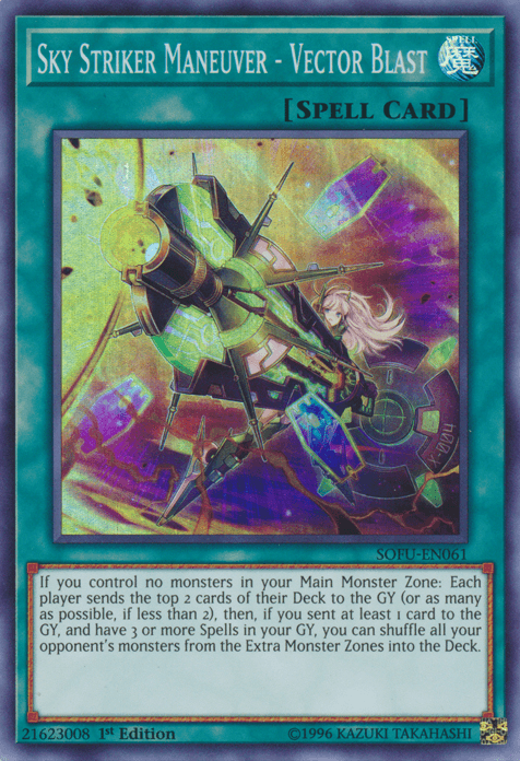 Sky Striker Maneuver - Vector Blast! [SOFU-EN061] Super Rare (ONLINE ORDER ONLY)