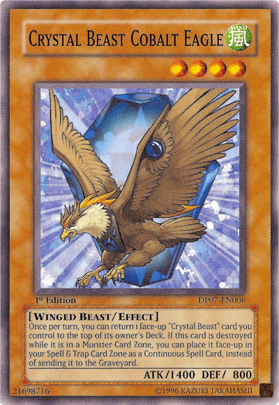 Crystal Beast Cobalt Eagle [DP07-EN006] Common (ONLINE ORDER ONLY)