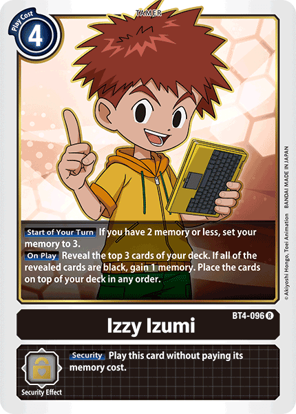 Izzy Izumi [BT4-096] [Great Legend] (ONLINE ORDER ONLY)