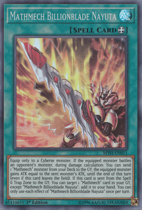 Mathmech Billionblade Nayuta [MYFI-EN011] Super Rare (ONLINE ORDER ONLY)