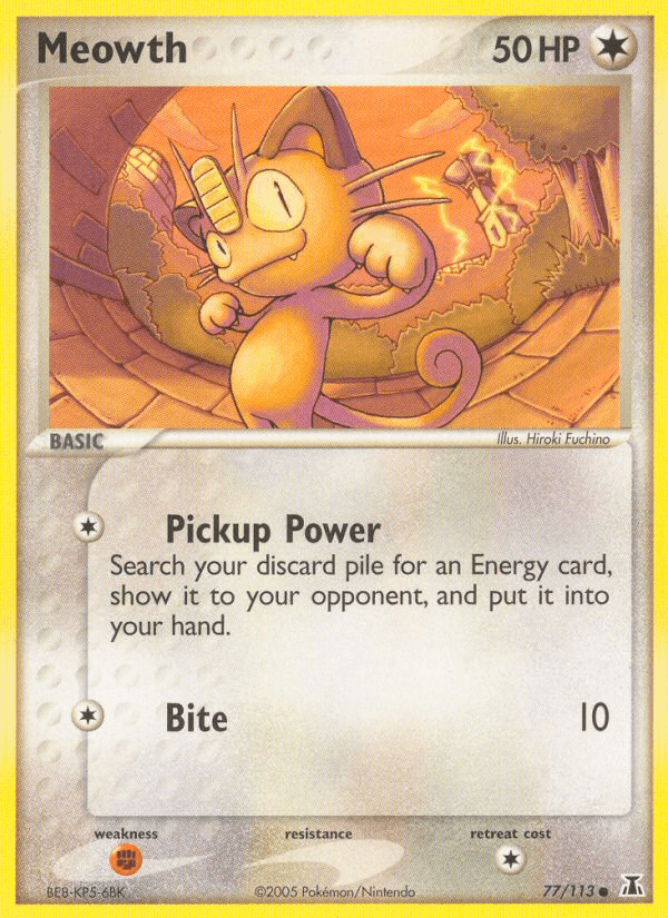 Meowth (77/113) [EX: Delta Species] (Online Only)